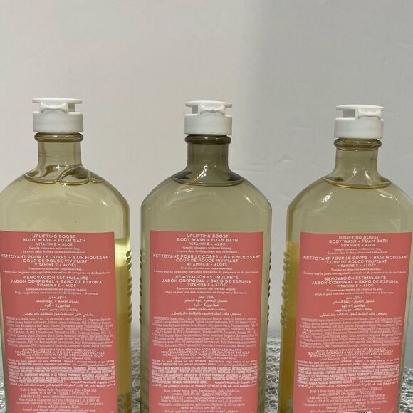 BBW Aromatherapy Uplifting Boost Body Wash + Foam Bath set of 3 NWT - Picture 3 of 3